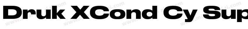 Druk XCond Cy Super字体转换